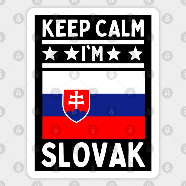 Keep Calm I'm Slovak Magnet by footballomatic